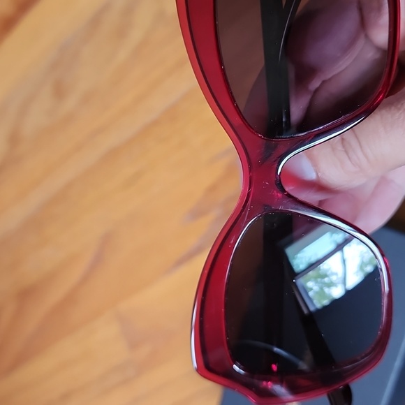 NWOT Dolce and Gabbana 52mm Cat Eye Sunglasses Red with Box and Case **FLAW** main image 10